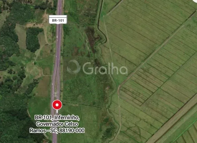 Terreno de 159.797,43m² no bairro Jordão em Governador Celso Ramos