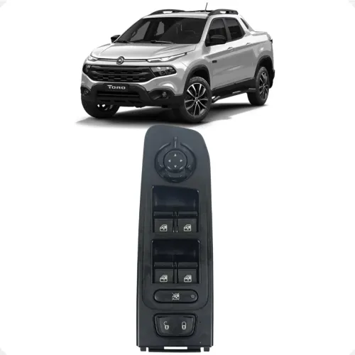 Comando Vidro Elétrico Retrovisor Fiat Toro 2020 2021 2022