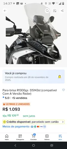 Bolha R1300 GS BMW GIVI
