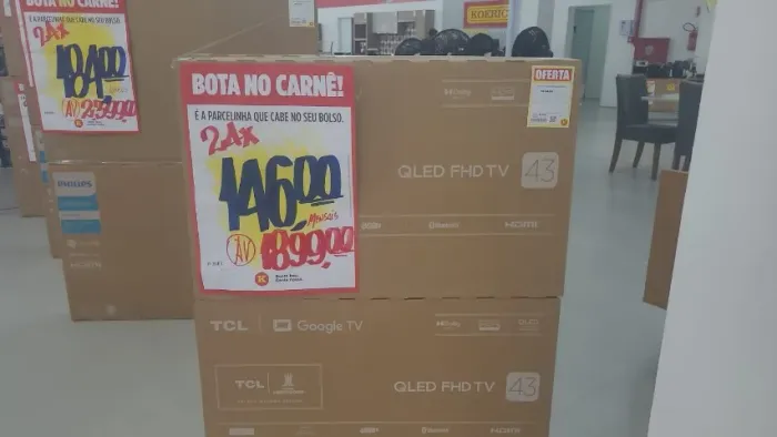 Televisão Nova - Nunca usada - Na caixa- motivo: mudança