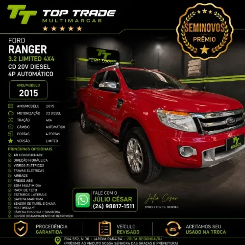 Ford Ranger Limited 3.2 20V 4X4 CD Aut. Dies. 2015