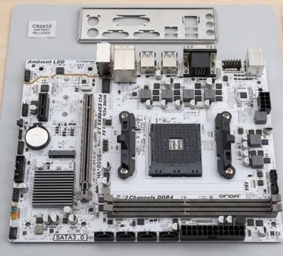 Placa-mãe B550-VH White Edition (LEIA DESCRIÇÃO)