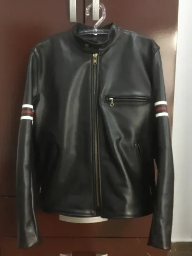 Jaqueta Masculina De Couro Legítimo Vanson Leathers Tam 54 (US 44)