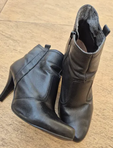 bota feminina ibiza couro preta 35