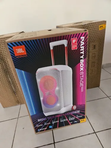 JBL Partybox Stage 320 Branca - Nova Caixa lacrada