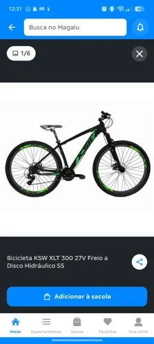 Bicicleta aro 29 freio a disco nas duas rodas marcha 