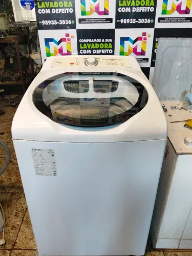 Máquina de lavar Brastemp 12kg, funcionando perfeitamente com garantia de 3 meses