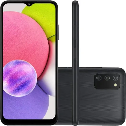 Samsung A03s 64gb-tela quebrada troco pro iPhone XR se alguém quiser trocar me ajuda dmais