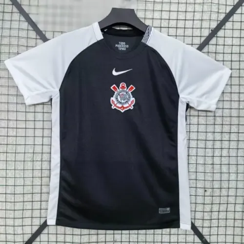 Camisa Corinthians Treino Preta e Branca Nike Masculina - Tamanho G