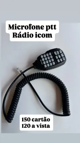 Microfone ptt rádio comunicar icom Yaesu 