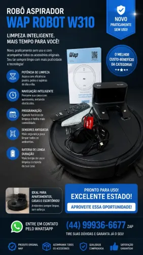 vendo robô espirador de pó novo so 350 reais