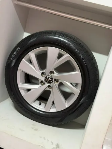Rodas aro 16 do nivus/virtus 4 pneus em excelente estado
