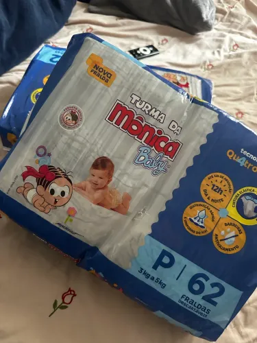 VENDO FRALDAS TURMA DA MÔNICA BABY - TAMANHO P ?
