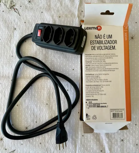 Filtro de Linha 20A Lexman (Leroy Merlin) + Adaptador - Novo na Caixa! 