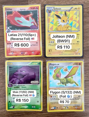 Cartas pokemon antigas vintage