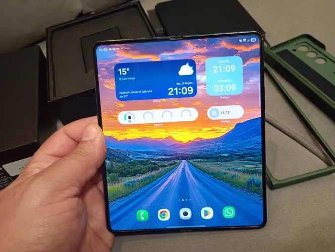 Samsung Fold 5 preto 512gb - Leia