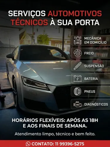 Mecânico em domicílio - Freio, Suspensão, Bateria e Pneu