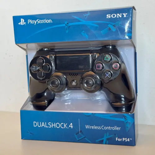 Controle ps4 sem fio preto