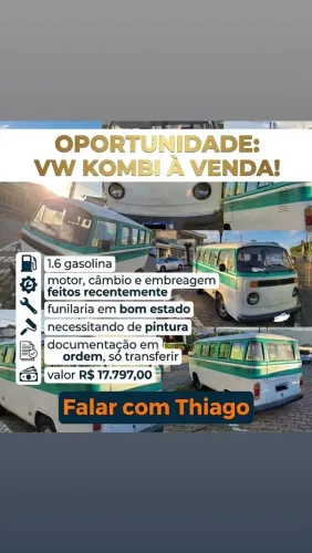 Volkswagen Kombi Standard/ Luxo/ Serie Prata 1995