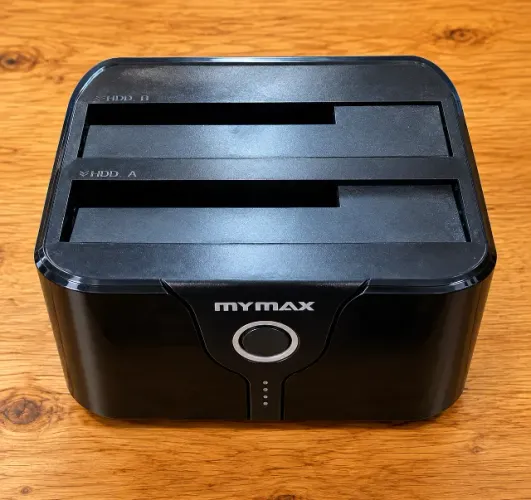 Dock Station Dual Bay MYMAX USB 3.0 para HD/SSD SATA