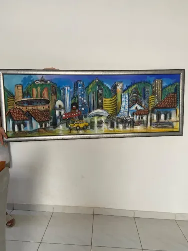 Quadro de pintura à tela. Colômbia, Bogatá