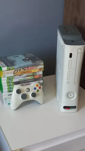 Xbox 360 Arcade Rodando Aurora Com Hd Original
