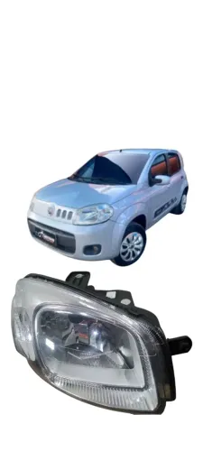 Farol Direito Uno Way Vivace Fiorino 10/14 Novo Importado  Direito/passageiro