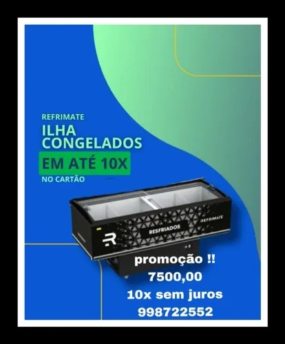 Ilha pra congelados refrimate na promoção em 10x sem juros