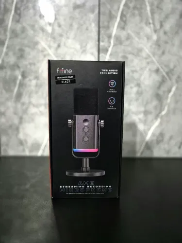 Microfone Fifine AM-8, em condições impecáveis, novo foi usado apenas 2x, na caixa. ZERO!