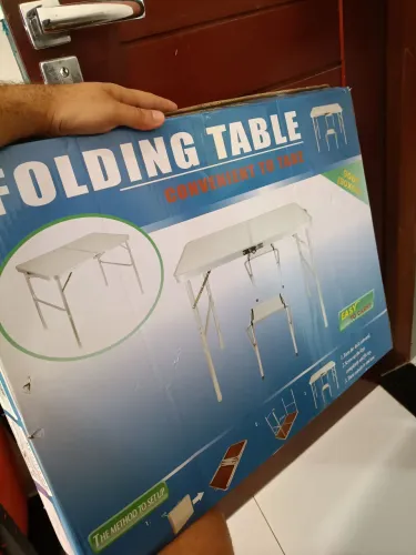 Mesa vira maleta portátil 0,9m x 0,6m nova na caixa nunca usada