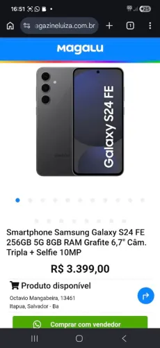 Samsung galaxy s24 FE 256GB