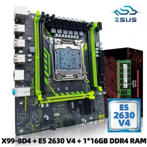 Placa Mãe X99 + Processador Inter Xeon E5 v4 + Air Cooler Rise Mode X5