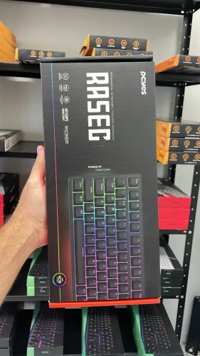 Teclado gamer pcyes rasec mecânico 75%