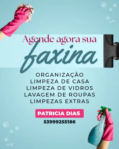 Chama e marque a sua faxina 