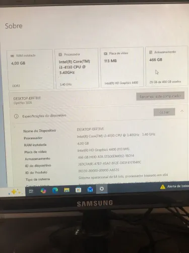 COMPUTADOR COMPLETO DELL + MONITOR SAMSUNG