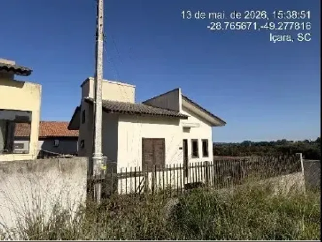 Imóvel **LEILÃO CAIXA** CASA COM 2 QUARTOS E TERRENO DE 190,52M² em Raichaski - Içara - S