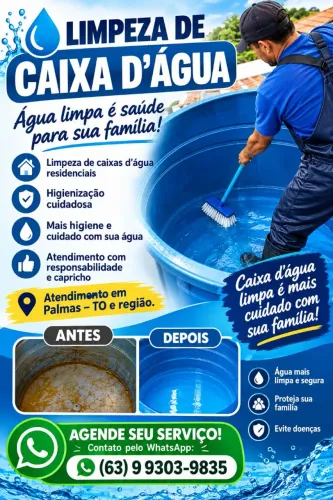 Limpeza de caixa d'água