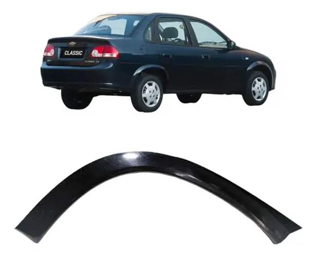 Alargador Traseira Lado Esquerdo Chevrolet Corsa 2014 Uzad0 Preto
