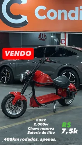 Scooter elétrica 2000w