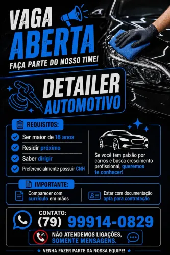 Vaga em estética automotiva