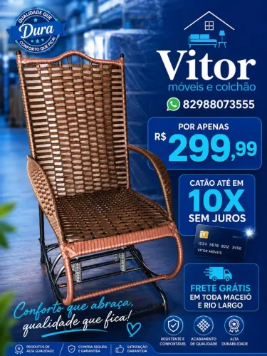 PROMOÇÃO DE CADEIRA DE BALANÇO 4 MOLQS 