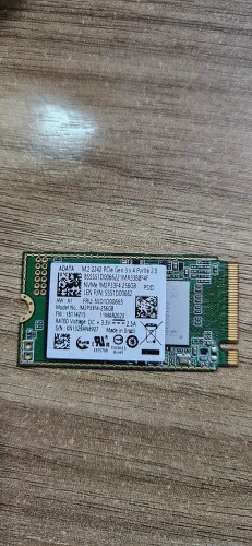 SSD NVME 256Gb Adata saúde 100% (Entrego)