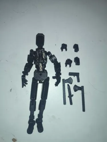 boneco preto articulado
