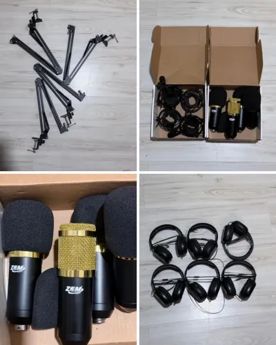 Studio para podcast - completo 
