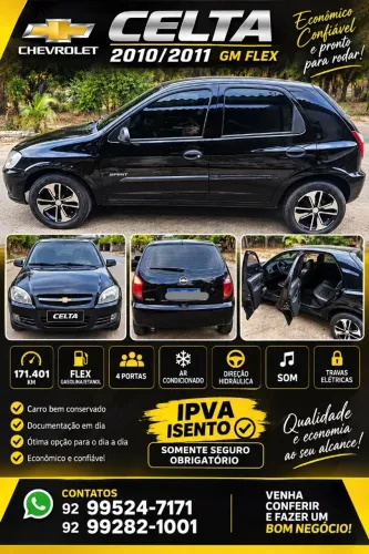 Chevrolet Celta Spirit/ LT 1.0 MPFI 8V Flexp. 5P 2011