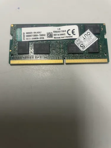 Memória Para Notebook Kingston 8gb, Ddr4, 2400mhz, KRV24S17S8/8