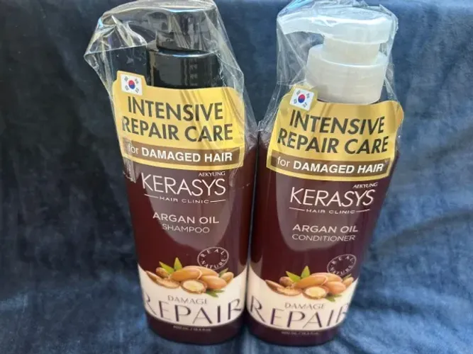 kerasys argan oil - shampoo 400ml + condicionador 400ml