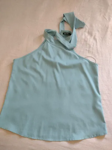 Blusa linda pegada esporte não marca usada um vez .