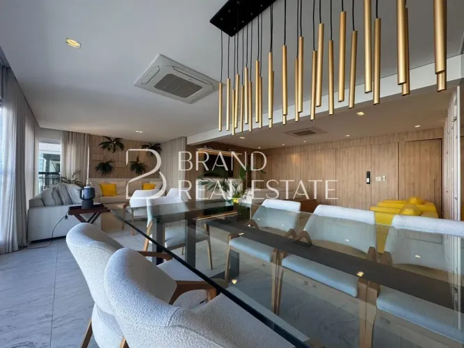213 m², 4 suítes, 3 vagas ? Apartamento mobiliado com projeto autoral no Brooklin