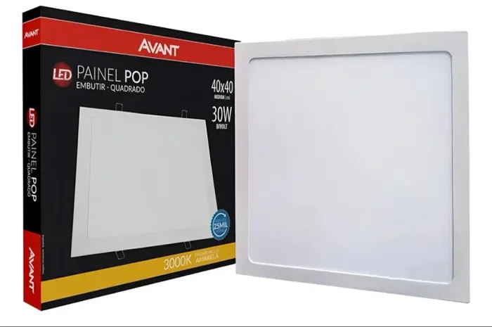 Painel de led 40x40 embutir